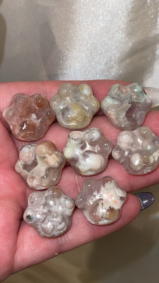 Flower Agate Mini Paw