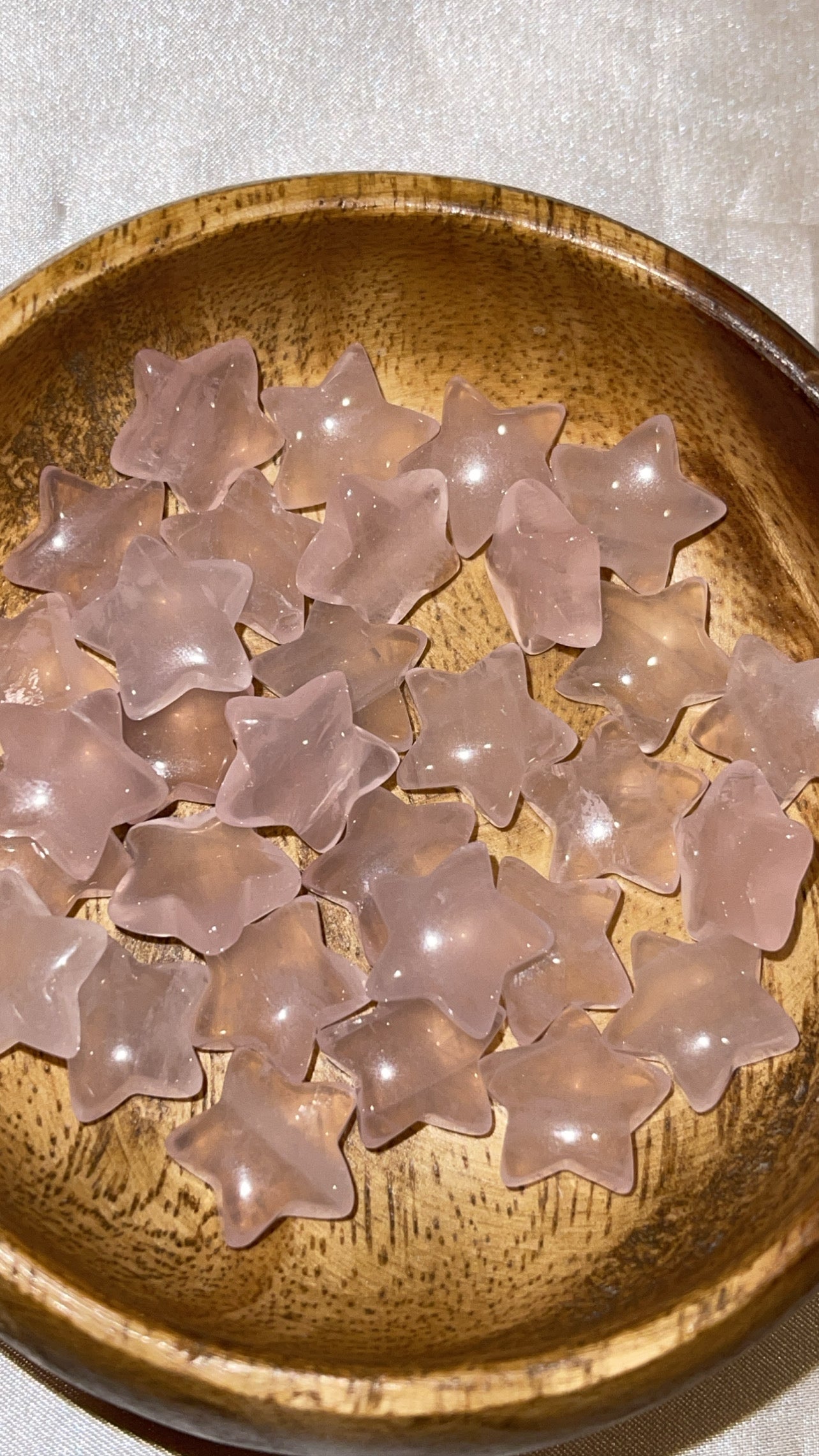 Rose Quartz Mini Moon/Star