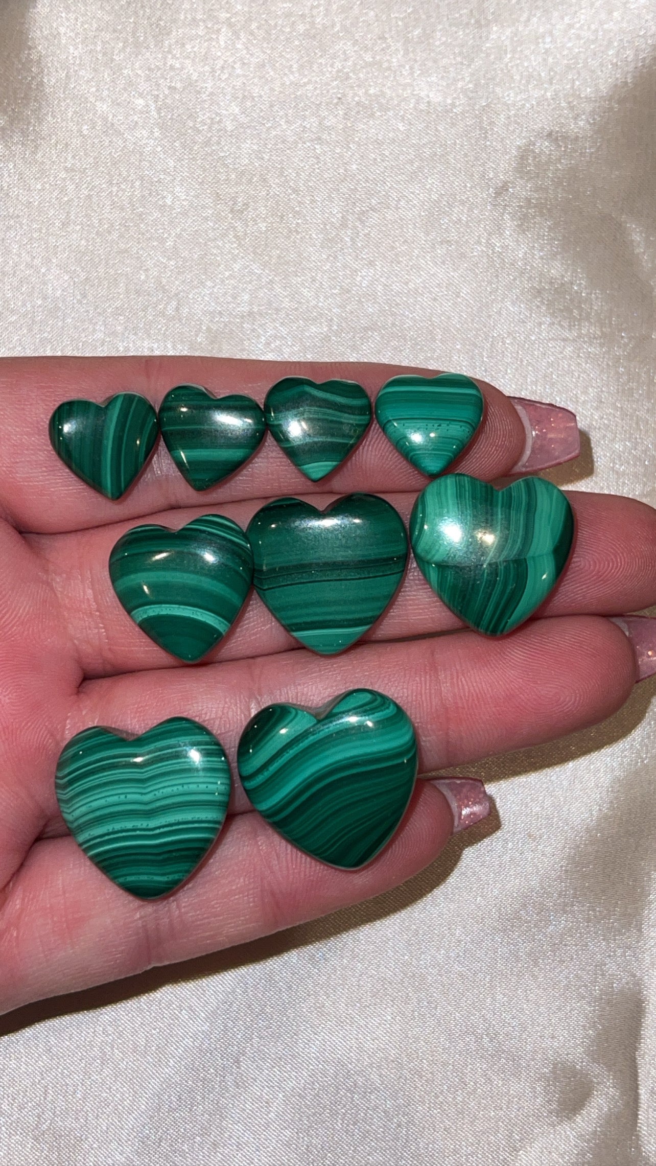 Malachite Mini Heart