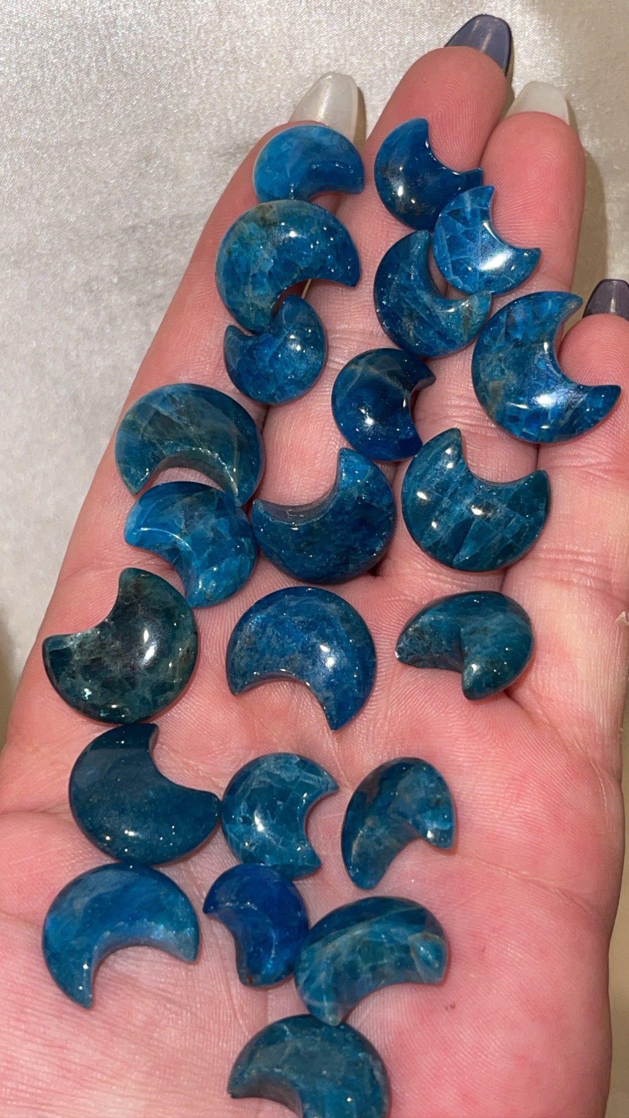 Blue Apatite Mini Moon