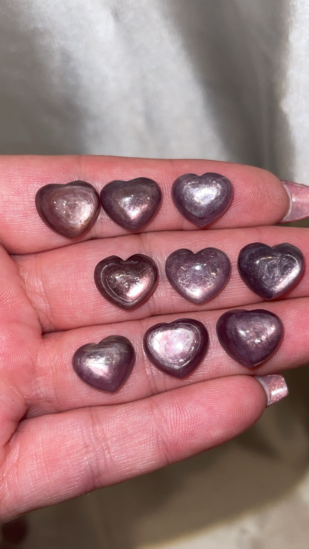 Gem Lepidolite Mini Heart